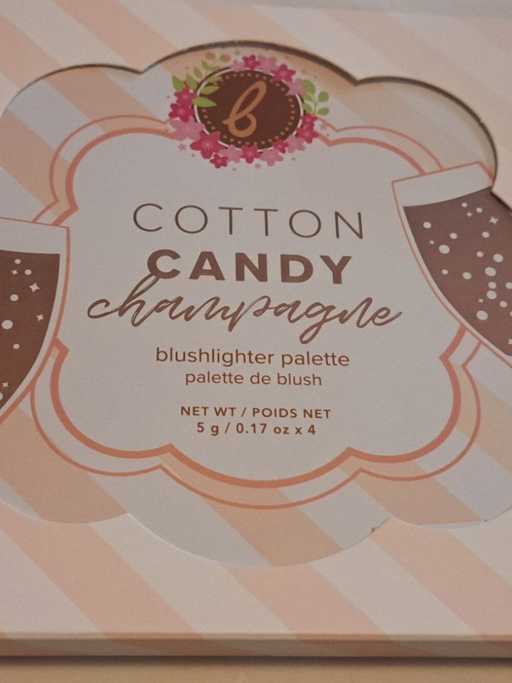BEAUTY BAKERIE COTTON CANDY CHAMPAGNE BLUSHLIGHTER PALETTE